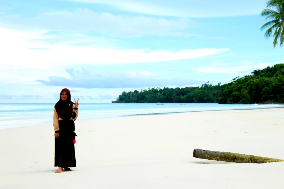 Indonesian beach white sand