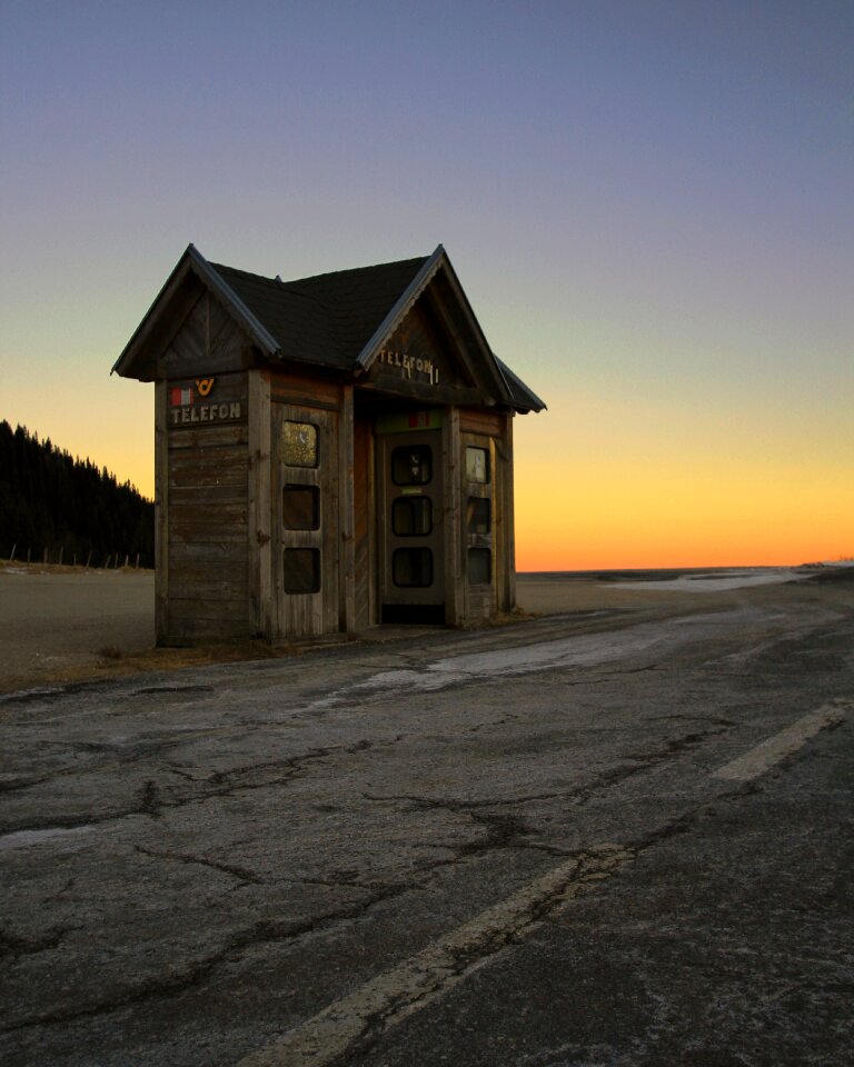Sunset rustic road