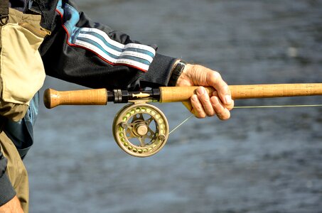 Fly fishing the fisherman fishing