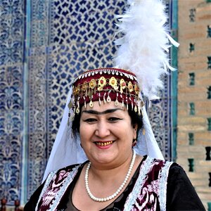 Floklore central asia costume photo