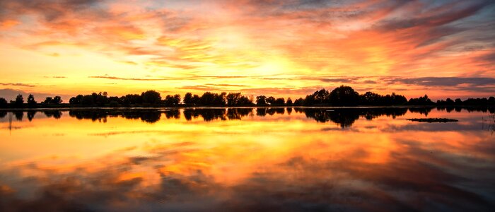Nature abendstimmung water