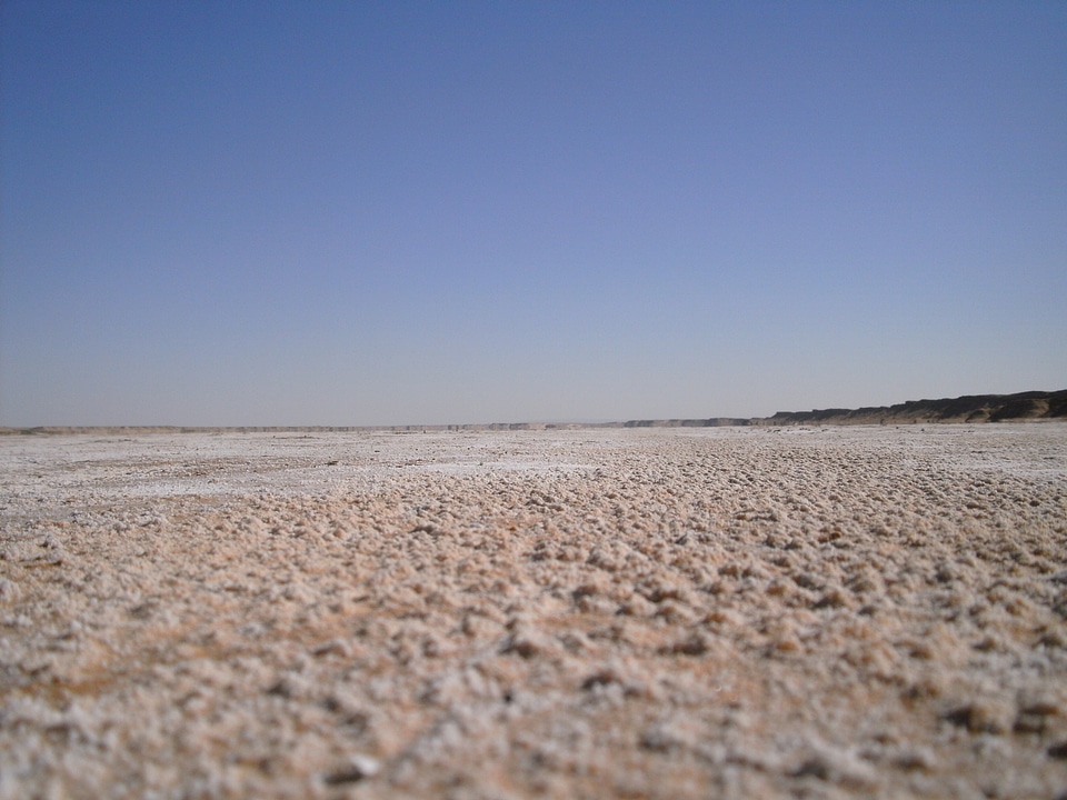 Tunisia salt flats desert