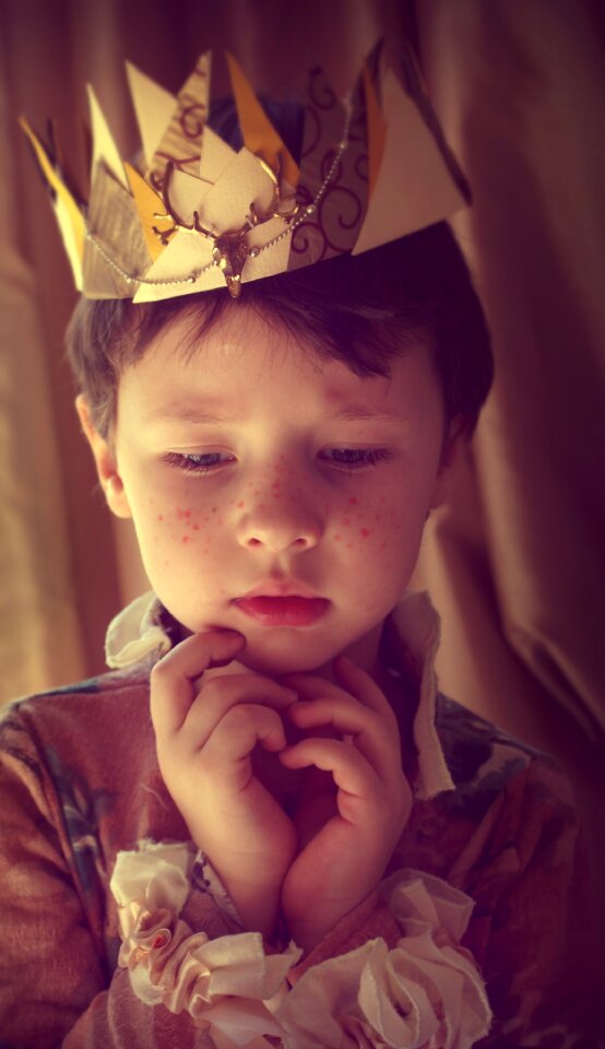 Magic crown a cute baby
