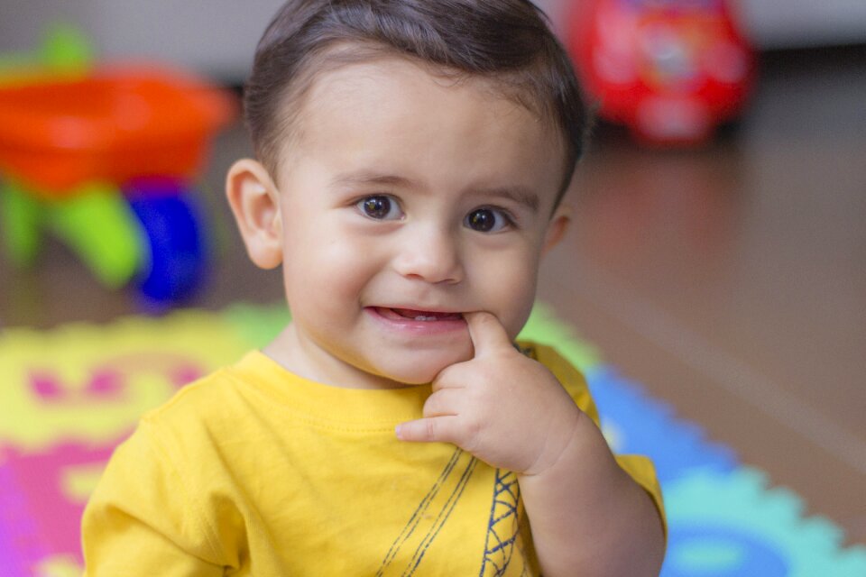 Innocent tender portrait