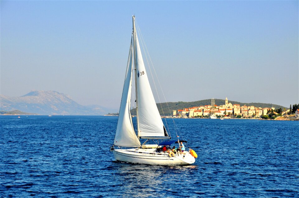 Korcula navigation sailboats