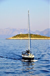 Sailboats croatia sea photo