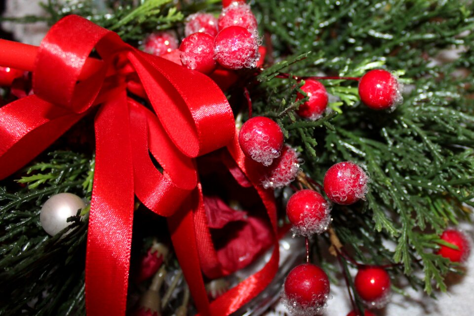 Christmas bow ornaments