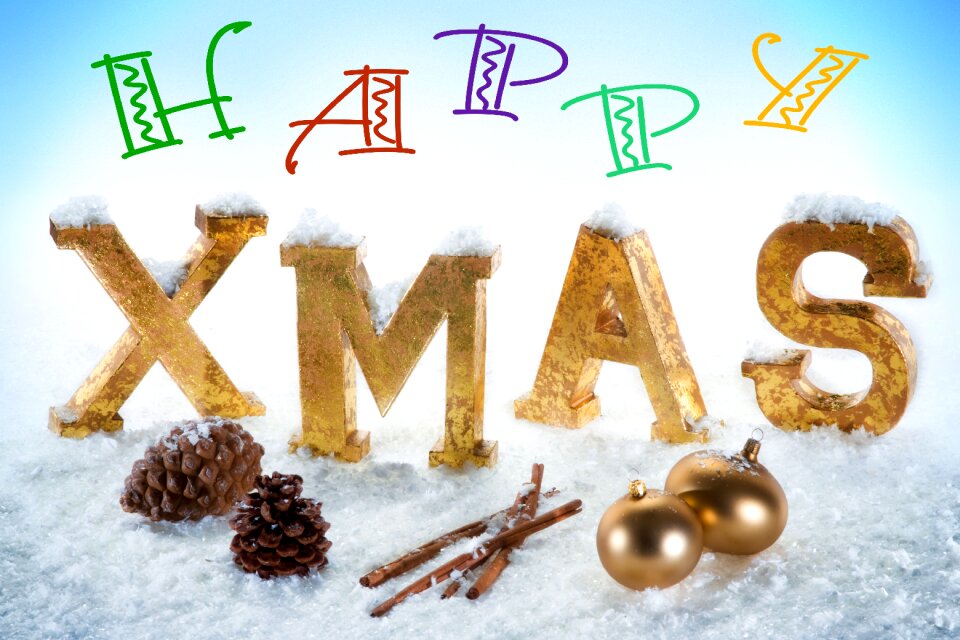 Christmas greeting christmas motif decoration