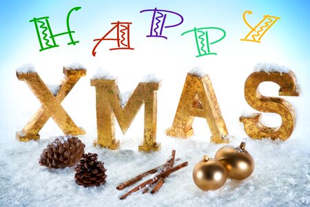 Christmas greeting christmas motif decoration