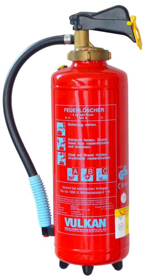 Red bottle fire fighting