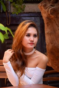 Portrait blonde beautiful