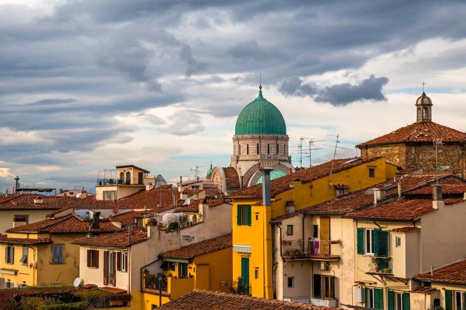 Great synagogue of florence roofs city