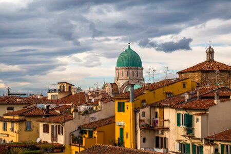 Great synagogue of florence roofs city photo