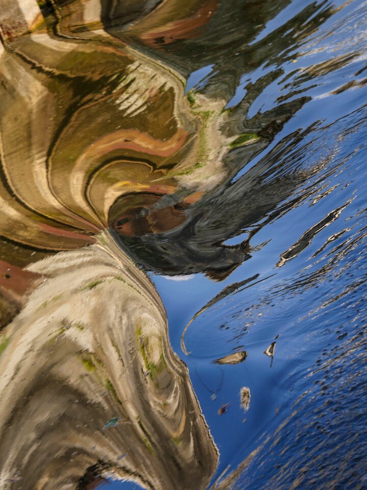 Abstract distortion river