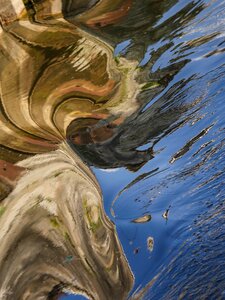 Abstract distortion river