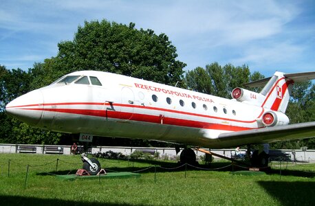 The plane warsaw poland photo