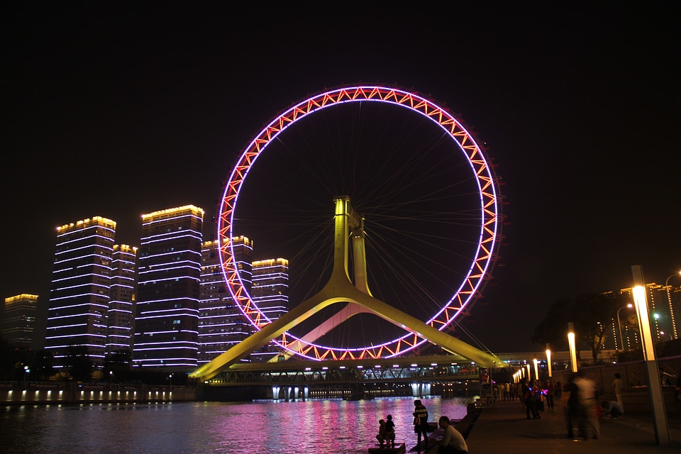 Tianjin the night sky the night