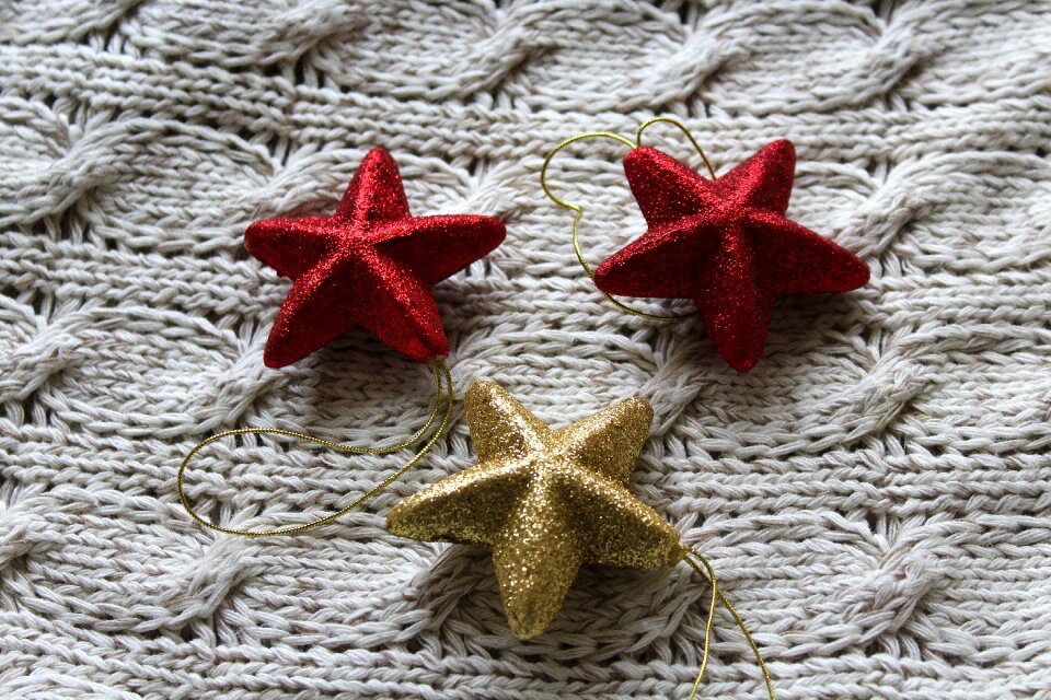 Asterisk the background christmas baubles photo