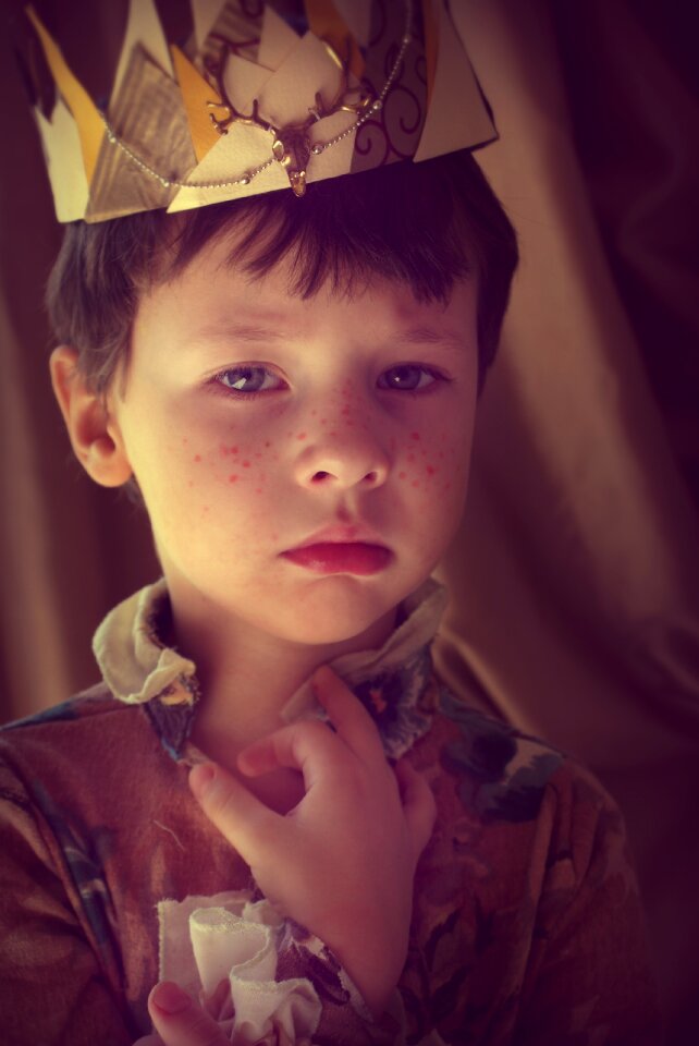Magic crown a cute baby