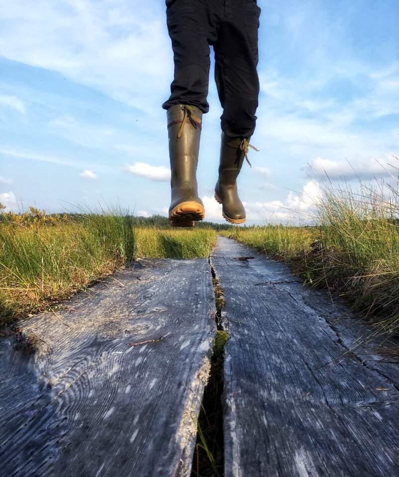 Rubber boots nature autumn