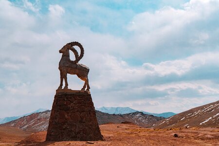 Borrego capricorn statue photo