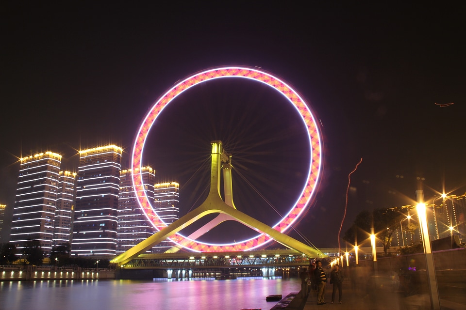 Tianjin the night lantern