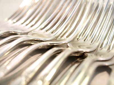 Forks cutlery dinner