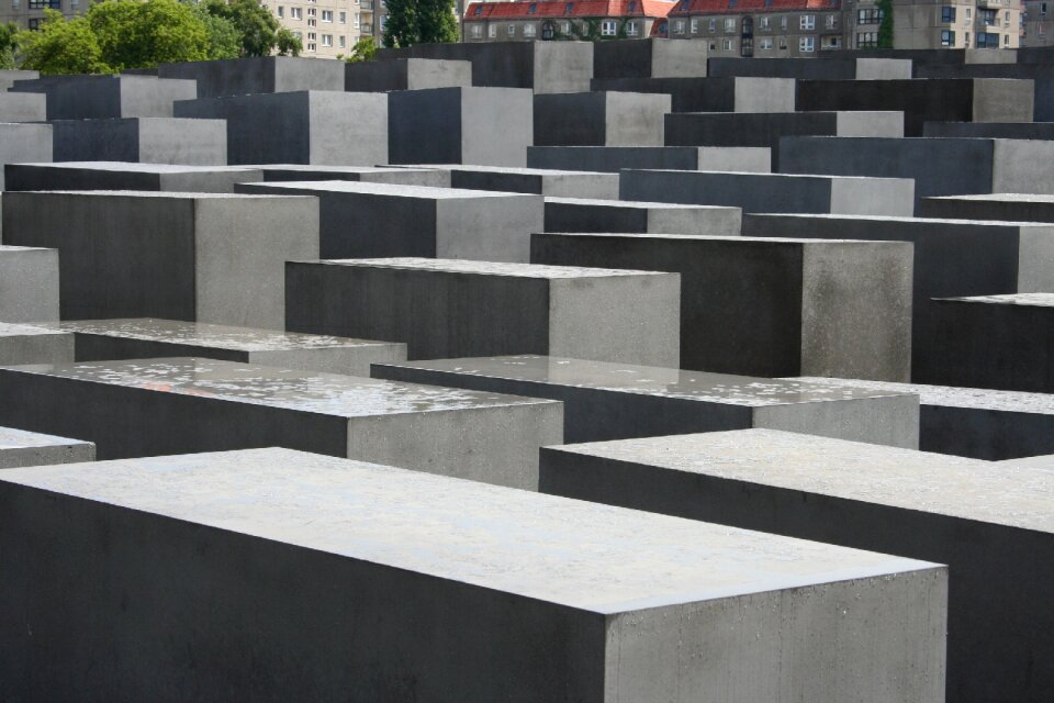 Stelae berlin memorial to the murdered jews of