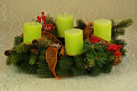Candle christmas contemplative