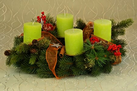 Candle christmas contemplative photo