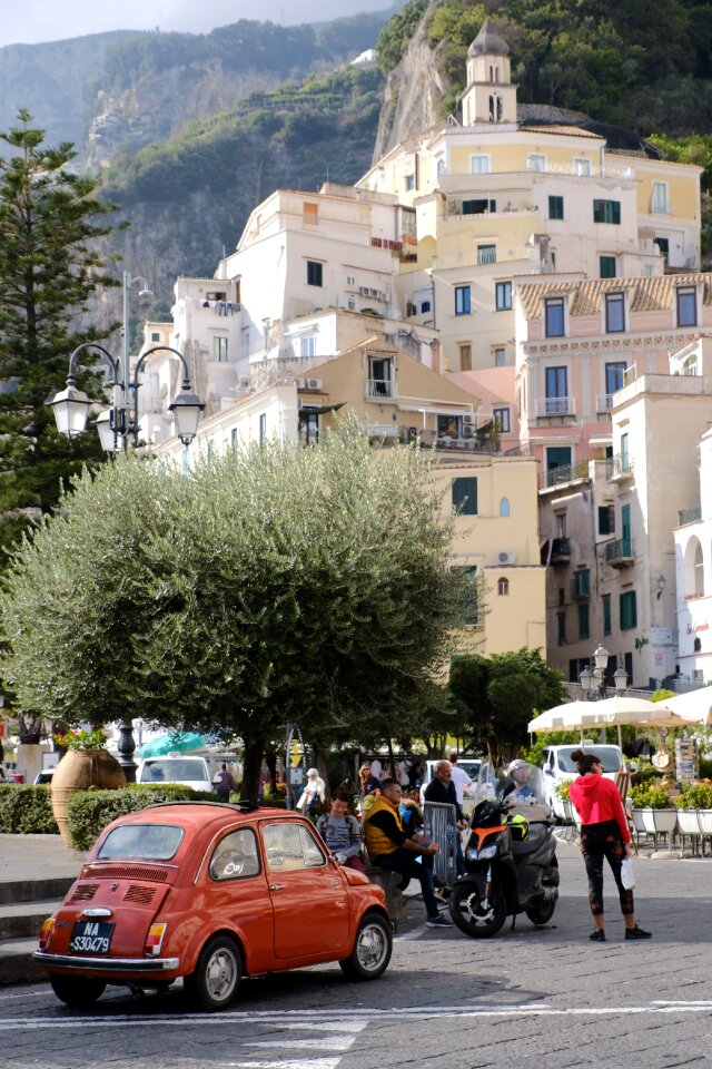 Amalfi italian coast dolce vita fiat 500