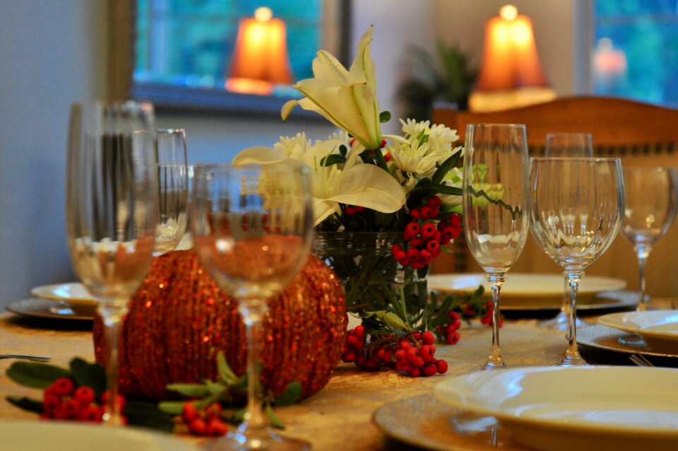 Celebration table harvest