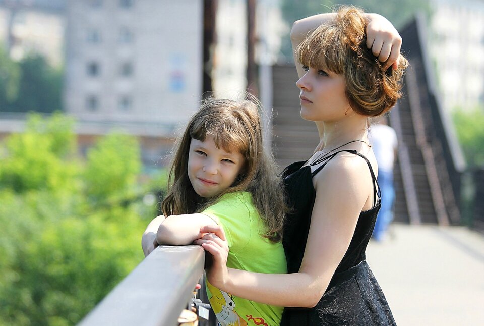 Stroll sunny day family