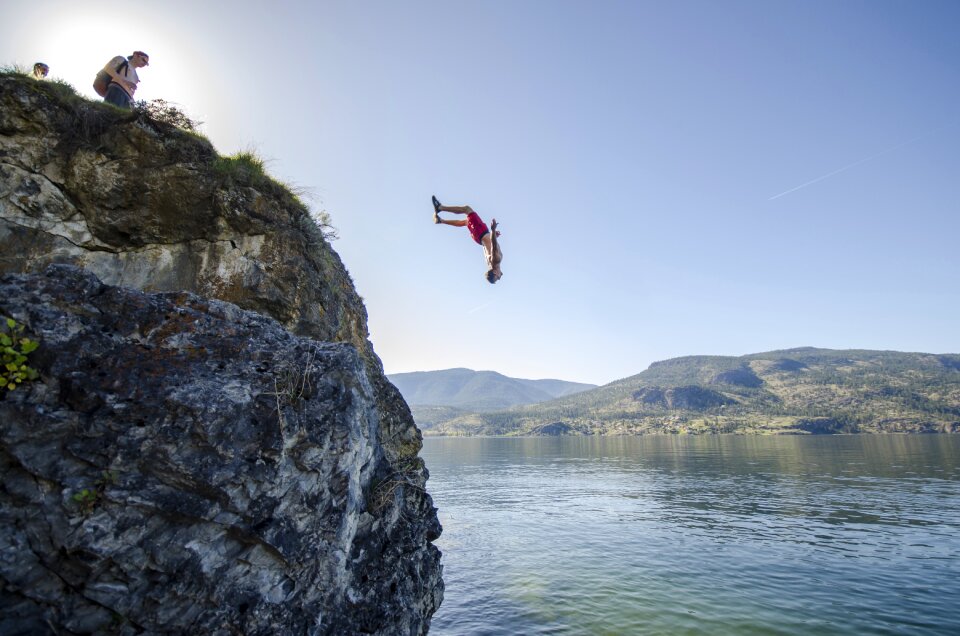 Fun jump photo