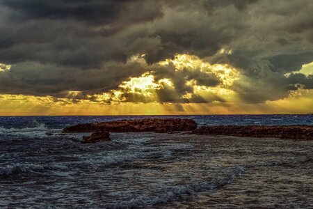 Dramatic spectacular stormy photo