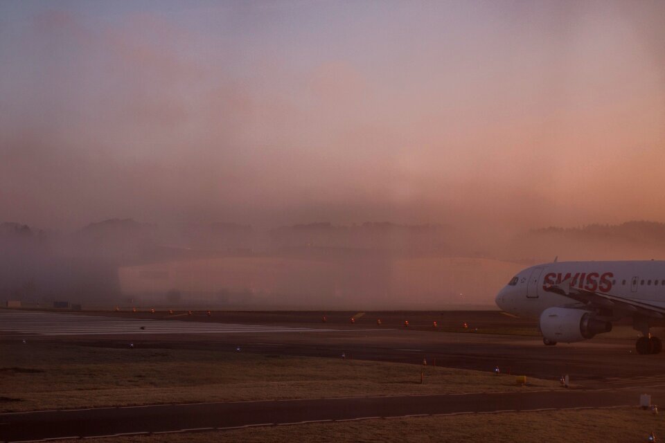 Swiss air airport zurich flying