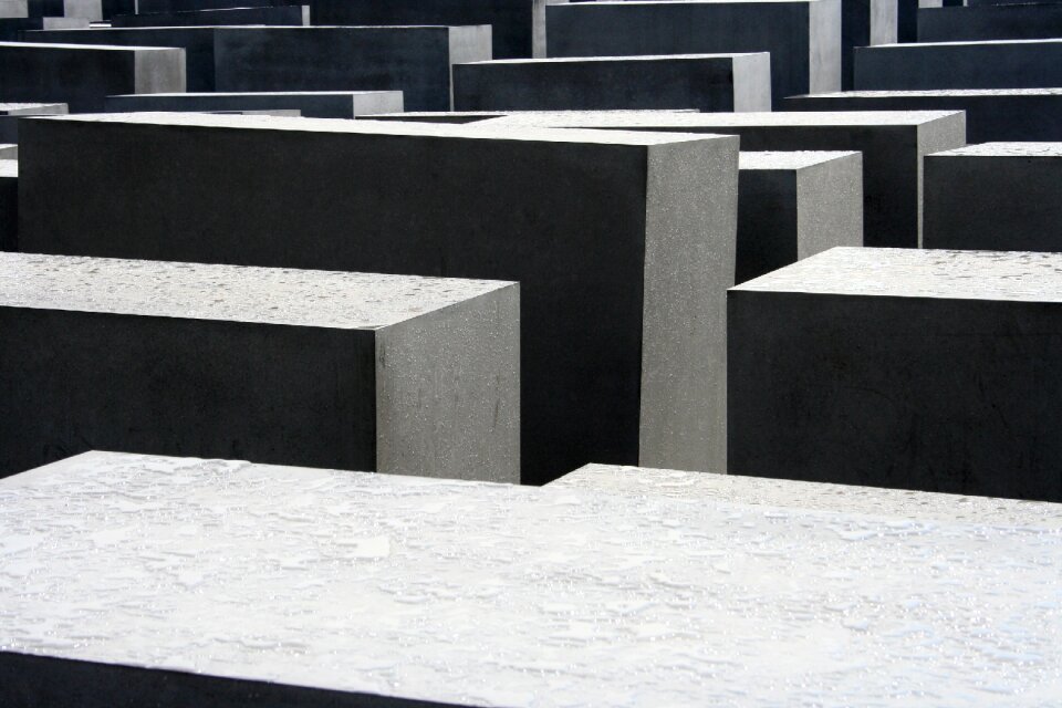Stelae berlin memorial to the murdered jews of