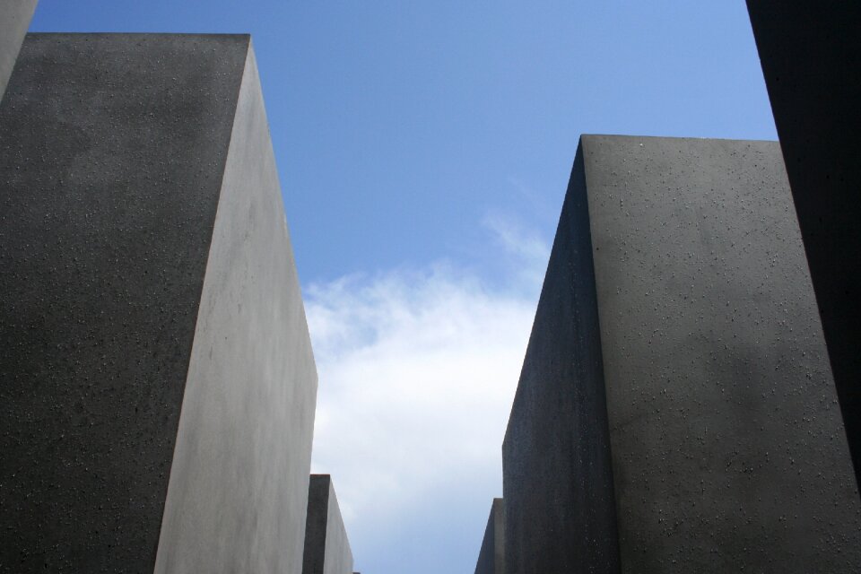 Stelae berlin memorial to the murdered jews of