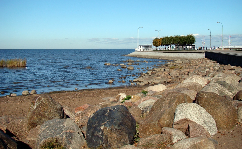 Beach autumn peterhof