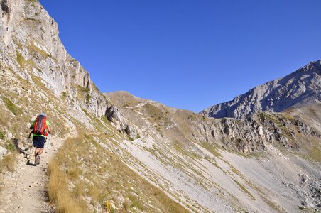 Walk hiking backpack photo