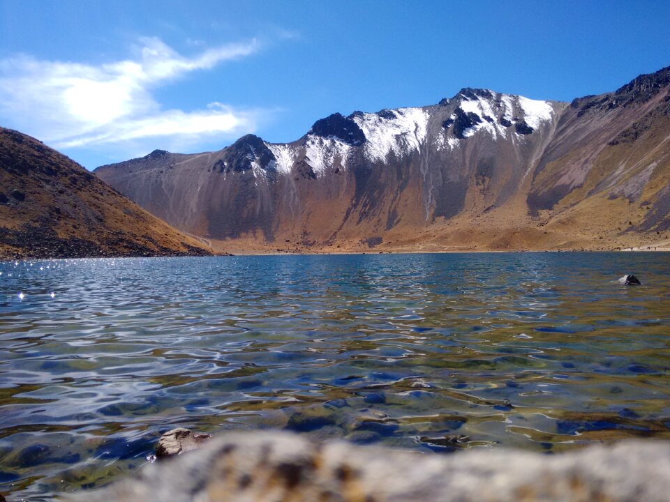 Nature volcano lake photo