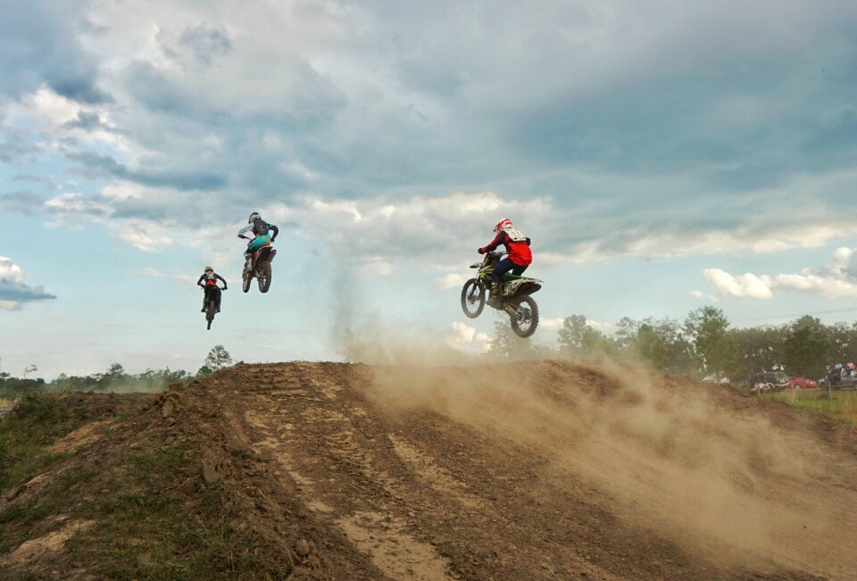 Ramping riders dust