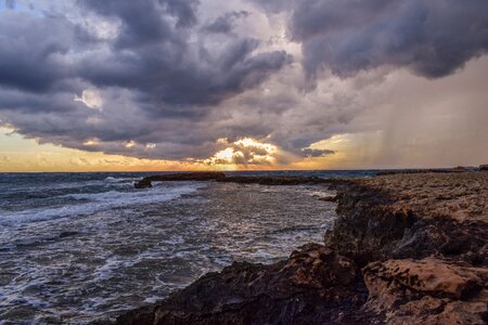 Dramatic spectacular stormy photo