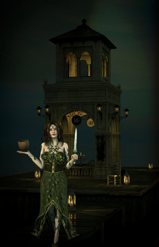 Surreal artistic dark side