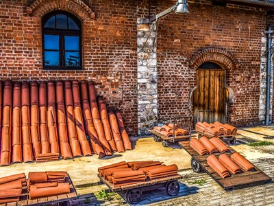 Brick factory roof tiles factory restoration photo