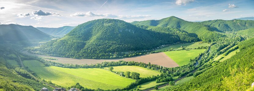 Summer valley green