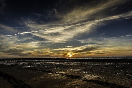 Abendstimmung nordfriesland beach