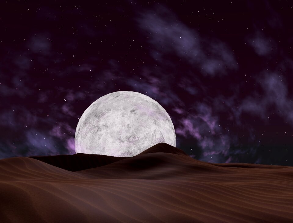 Sand landscape sky
