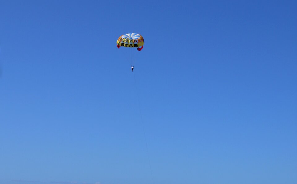 Parachute blue sky summer