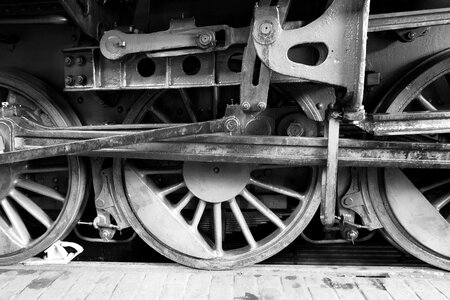 Steam locomotive locomotive black white